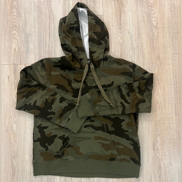J.Crew Fleece Camo Hoodie - Picture 2 of 5